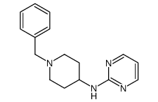 N-(1-benzylpiperidin-4-yl)pyrimidin-2-amine结构式