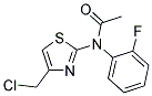 n-[4-(chloromethyl)-1,3-thiazol-2-yl]-n-(2-fluorophenyl)acetamide Structure