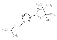 1-(3-甲基丁基)-1H-吡唑-4-硼酸频那醇酯结构式