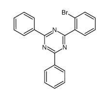 2-(2-溴苯基)-4,6-二苯基-1,3,5-三嗪结构式