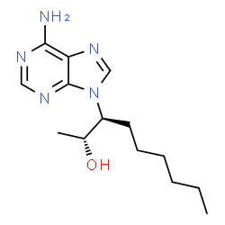 (R-(R*,S*))-6-Amino-beta-hexyl-alpha-methyl-9H-purine-9-ethanol Structure