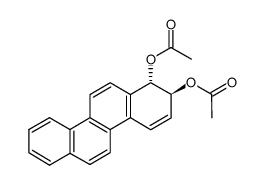 Acetic acid (1S,2S)-2-acetoxy-1,2-dihydro-chrysen-1-yl ester结构式