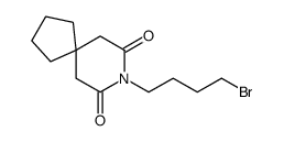 8-(4-Bromobutyl)-8-azaspiro[4.5]decane-7,9-dione结构式