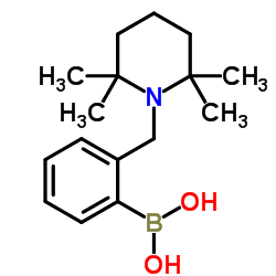 2-[(2,2,6,6-四甲基-1-哌啶基)甲基]苯硼酸结构式