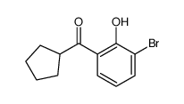(3-bromo-2-hydroxyphenyl)-cyclopentylmethanone Structure