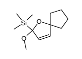 (2-methoxy-1-oxaspiro[4.4]non-3-en-2-yl)trimethylsilane结构式