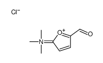 (5-formylfuran-2-yl)-trimethylazanium,chloride Structure