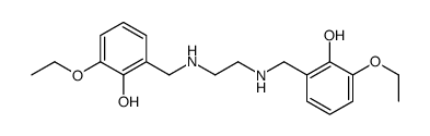 2-ethoxy-6-[[2-[(3-ethoxy-2-hydroxyphenyl)methylamino]ethylamino]methyl]phenol结构式