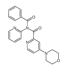 N-benzoyl-4-morpholino-N-(pyridin-2-yl)picolinamide结构式