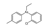 (2-chlorophenyl)-ethyl-(4-methylphenyl)arsane Structure