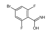 4-溴-2,6-二氟苯甲酰胺结构式