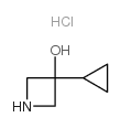 3-cyclopropylazetidin-3-ol,hydrochloride structure