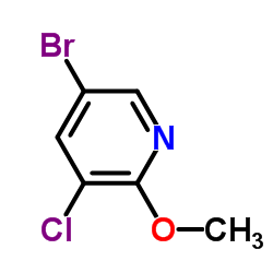 2-甲氧基-3-氯-5-溴吡啶结构式