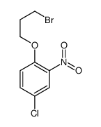 1-(3-bromopropoxy)-4-chloro-2-nitrobenzene结构式