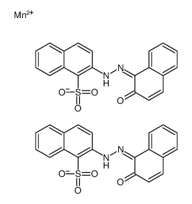 Manganese, 2-[(2-hydroxy-1-naphthalenyl)azo]-1-naphthalenesulfonate complexes Structure