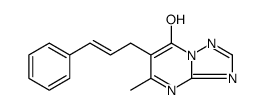 [1,2,4]Triazolo[1,5-a]pyrimidin-7-ol, 5-methyl-6-(3-phenyl-2-propen-1-yl) Structure