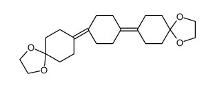 1,4-Bis(1,4-dioxaspiro(4.5)decan-8-yliden)cyclohexan结构式