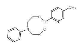 5-甲基吡啶-2-硼酸 N-苯基二乙醇胺酯结构式