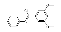 3,5-dimethoxy-N-phenylbenzimidoyl chloride Structure