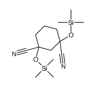 1,3-bis(trimethylsilyloxy)cyclohexane-1,3-dicarbonitrile Structure