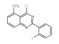 4-CHLORO-2-(2-FLUORO-PHENYL)-5-METHYL-QUINAZOLINE structure