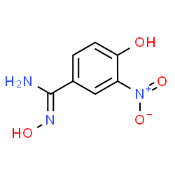 N',4-dihydroxy-3-nitrobenzenecarboximidamide structure