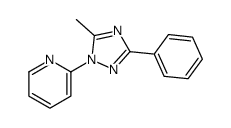 2-(5-methyl-3-phenyl-1,2,4-triazol-1-yl)pyridine结构式