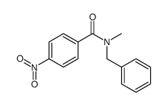 N-benzyl-N-methyl-4-nitrobenzamide结构式
