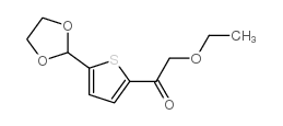 5-(1,3-DIOXOLAN-2-YL)-2-(ETHOXYACETYL) THIOPHENE Structure