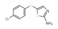 5-[(4-BROMOPHENYL)SULFANYL]-1,3-THIAZOL-2-YLAMINE structure