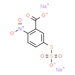 2-nitro-5-thiosulfobenzoic acid Structure