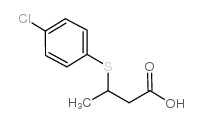 3-(4-氯苯基硫代)丁酸结构式
