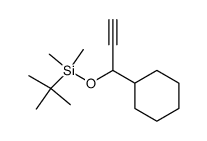(3S)-3-(tert-butyldimethyl-siloxy)-3-cyclohexylprop-1-yne Structure