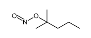Nitrous acid, 1,1-dimethylbutyl ester Structure