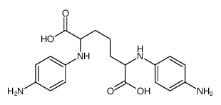 2,6-bis(4-aminoanilino)heptanedioic acid Structure