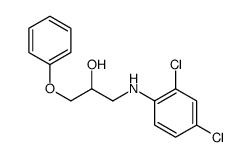 1-(2,4-dichloroanilino)-3-phenoxypropan-2-ol结构式