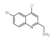 6-溴-4-氯-2-乙基喹啉结构式
