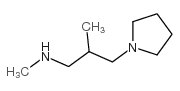 N,2-DIMETHYL-3-(PYRROLIDIN-1-YL)PROPAN-1-AMINE Structure