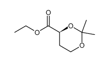 ethyl (S)-2,4-dihydroxybutanoate 2,4-acetonide结构式