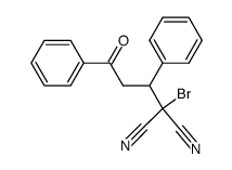 3-benzoyl-1-bromo-2-phenyl-1,1-dicyanopropane Structure