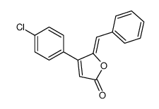 5-benzylidene-4-(4-chlorophenyl)furan-2-one结构式