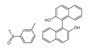 [1,1'-binaphthalene]-2,2'-diol compound with (R)-1-methyl-3-(methylsulfinyl)benzene (1:1)结构式