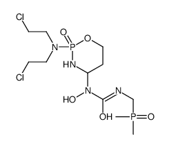 1-[2-[bis(2-chloroethyl)amino]-2-oxo-1,3,2λ5-oxazaphosphinan-4-yl]-3-(dimethylphosphorylmethyl)-1-hydroxyurea Structure