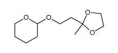 2-(2-(2-methyl-1,3-dioxolan-2-yl)ethoxy)tetrahydro-2H-pyran结构式