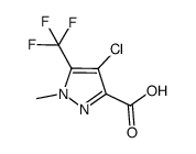 4-CHLORO-1-METHYL-5-TRIFLUOROMETHYL-1 H-PYRAZOLE-3-CARBOXYLIC ACID Structure