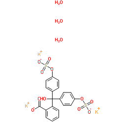 phenolphthalein disulfate tripotassium salt trihydrate Structure