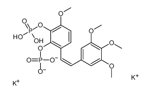 dipotassium,[2-[hydroxy(oxido)phosphoryl]oxy-3-methoxy-6-[(Z)-2-(3,4,5-trimethoxyphenyl)ethenyl]phenyl] hydrogen phosphate Structure