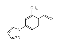 2-甲基-4-(1H-吡唑-1-基)苯甲醛结构式