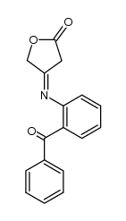 4-(2-benzoyl-phenylimino)-dihydro-furan-2-one结构式