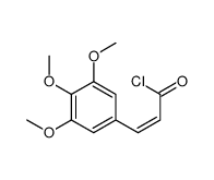 (2E)-3-(3,4,5-trimethoxyphenyl)prop-2-enoyl chloride Structure